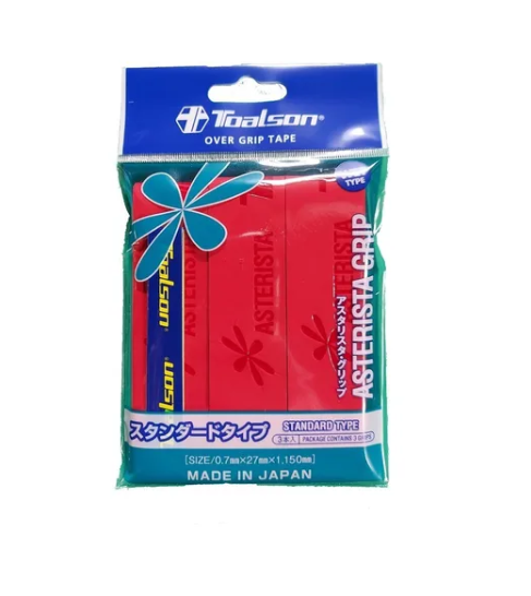 Asterista Overgrip 3 Pack Red Red