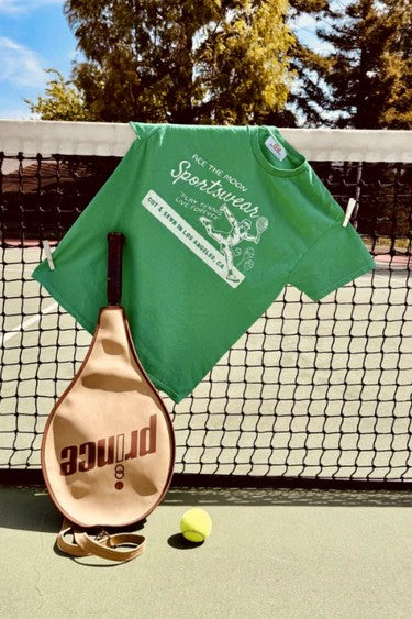 Ace The Moon Play Tennis, Live Forever Tee Small