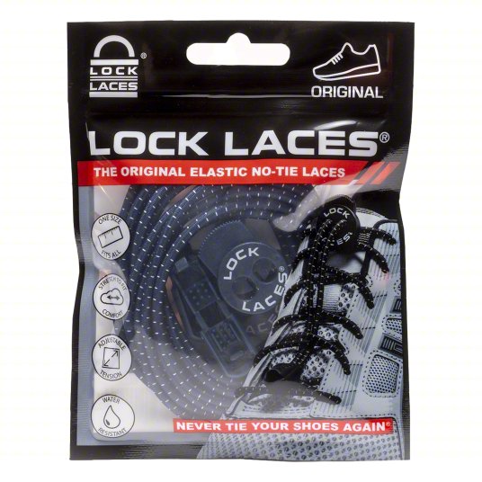 Lock Laces Navy Regular