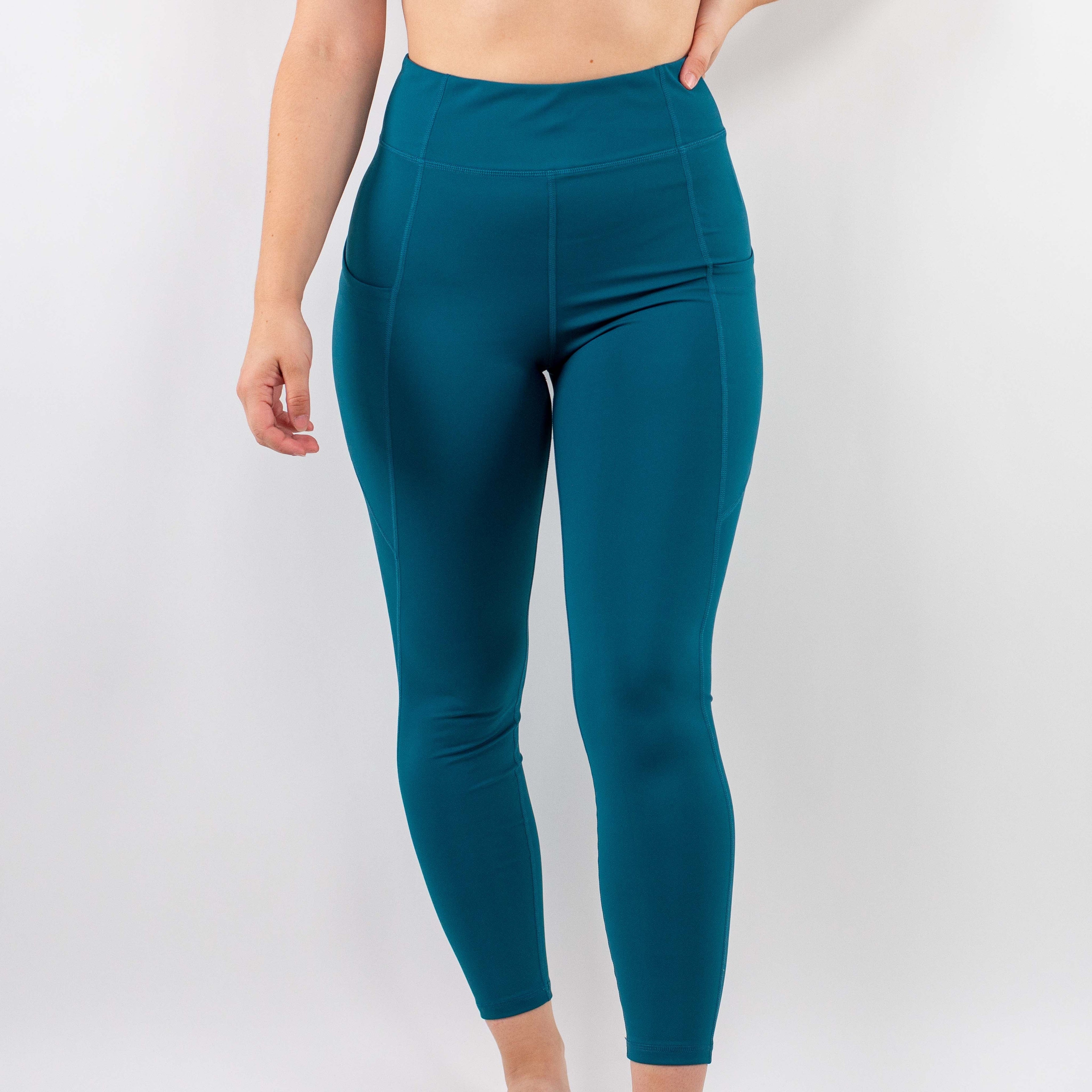 Gym-tastic 3/4 Tight Blue Coral (FINAL SALE) X-Small