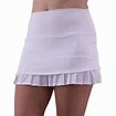 Tier Pleat Skirt 14" White (FINAL SALE)