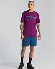 Municipal 4AM Club T-Shirt Dark Purple/Caribbean Sea Small