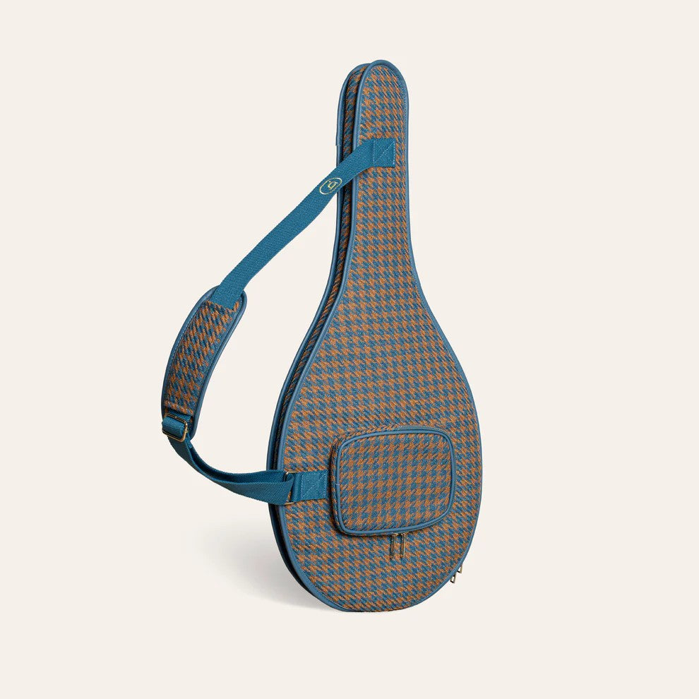 Bruton Tennis Racket Cover Blue Houndstooth Regular