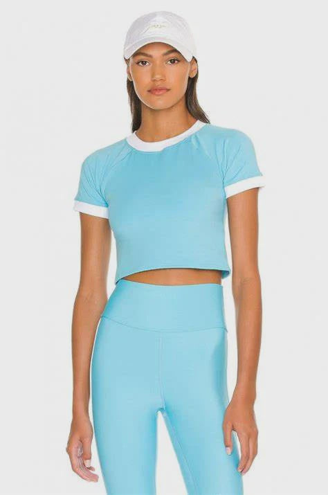 Ringer Workout Tee Ice Sky (FINAL SALE)