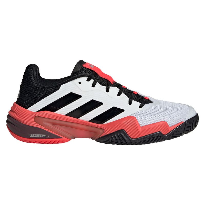 Men's Barricade 13 White / Core Black / Lucid Red 8