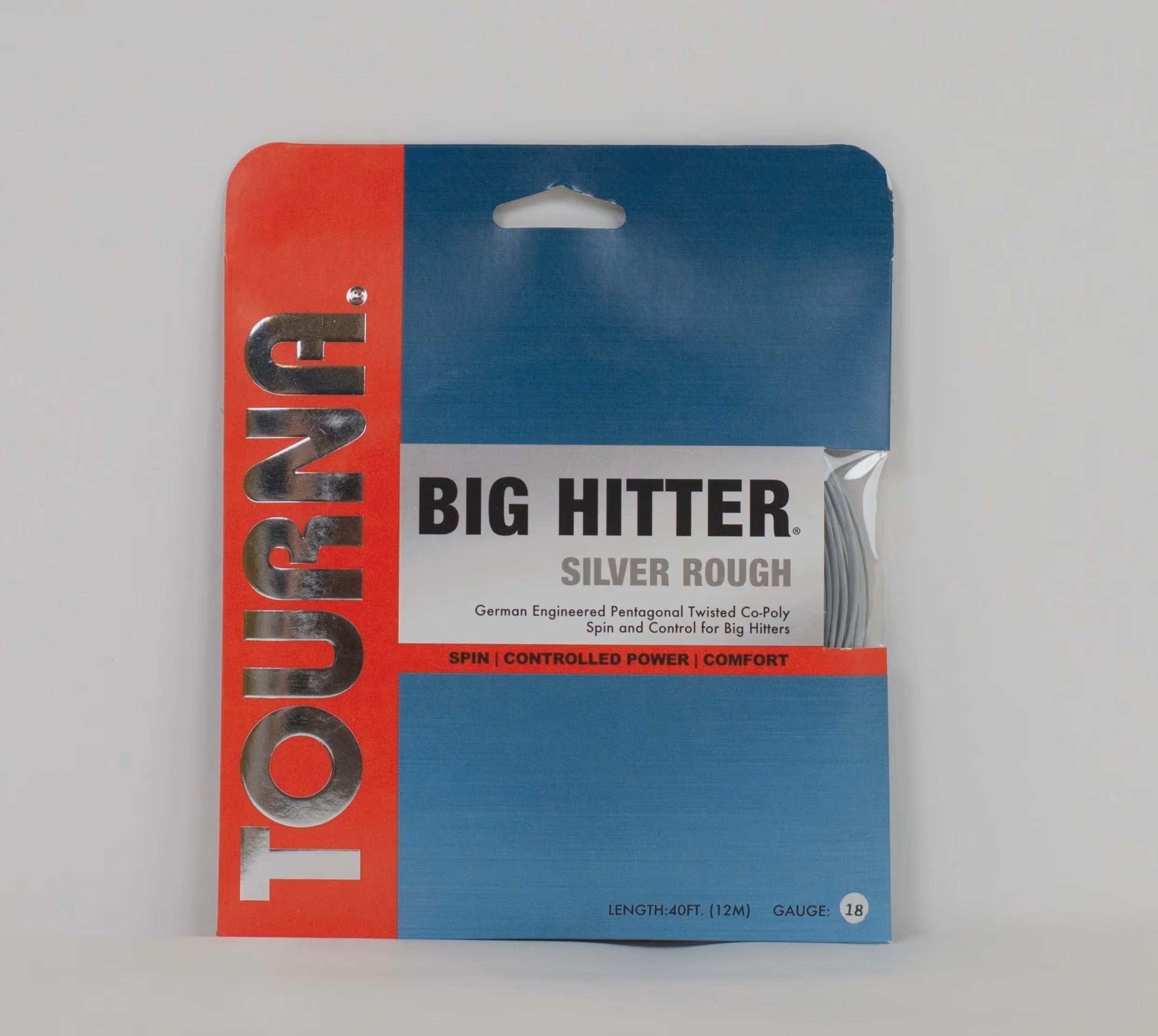 Big Hitter Silver Rough 18G String Silver Silver