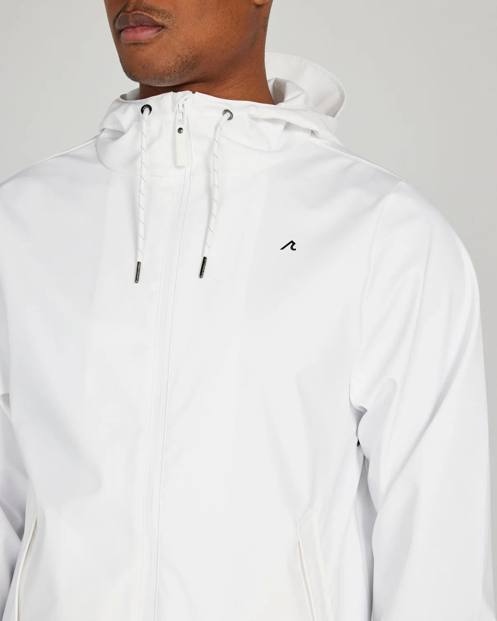 Redvanly Cloud Raincoat in Bright White Medium