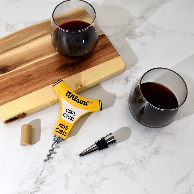 Antique Wooden Racquet Wine Opener Regular