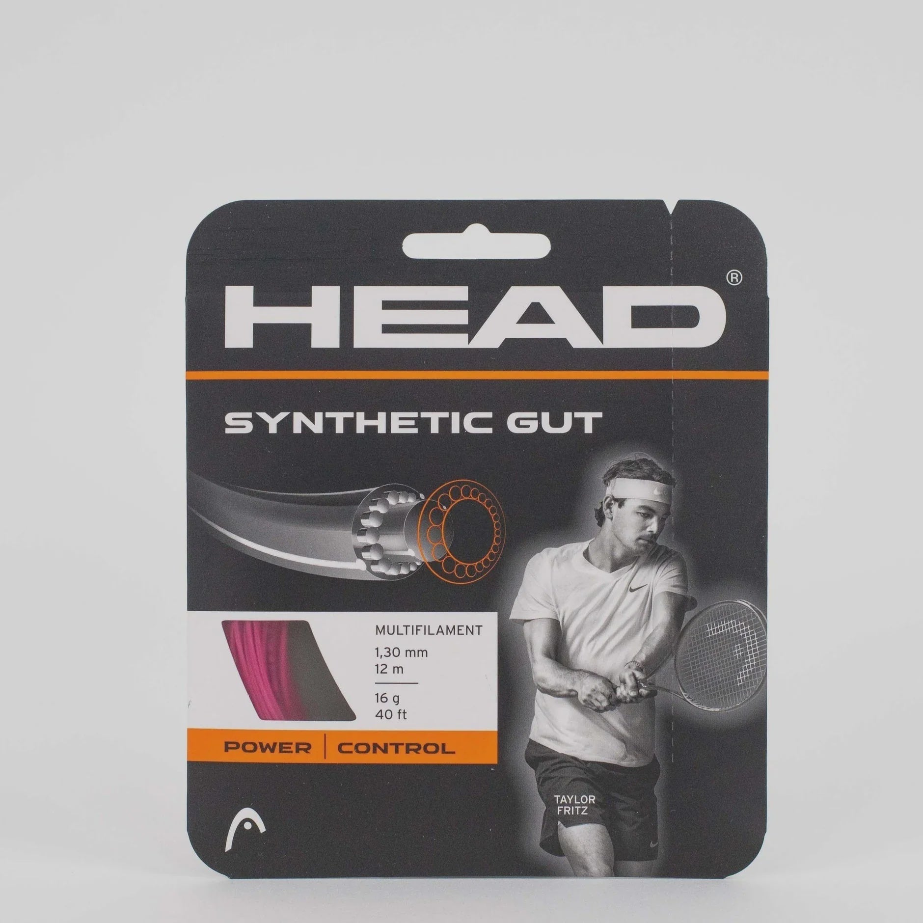 Head Synthetic Gut 16G/1.30 String Pink Pink