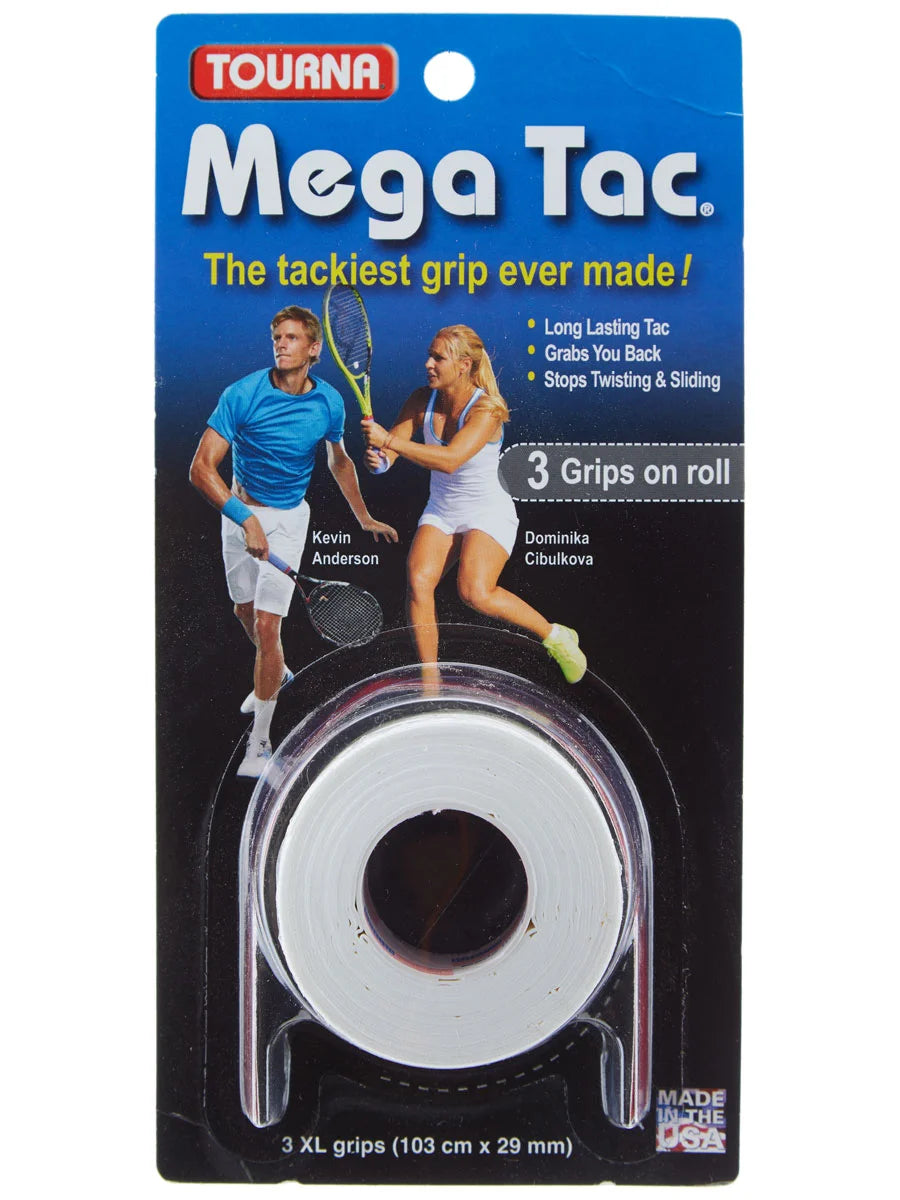 Tourna Mega Tac XL 3 pack White