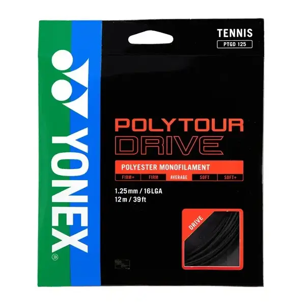Yonex Polytour Drive 16L/1.25 String Black