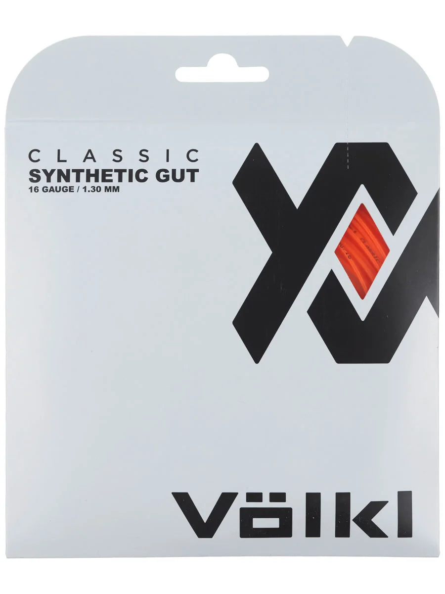 Volkl Classic Synthetic Gut 16G/1.30 String Neon Orange