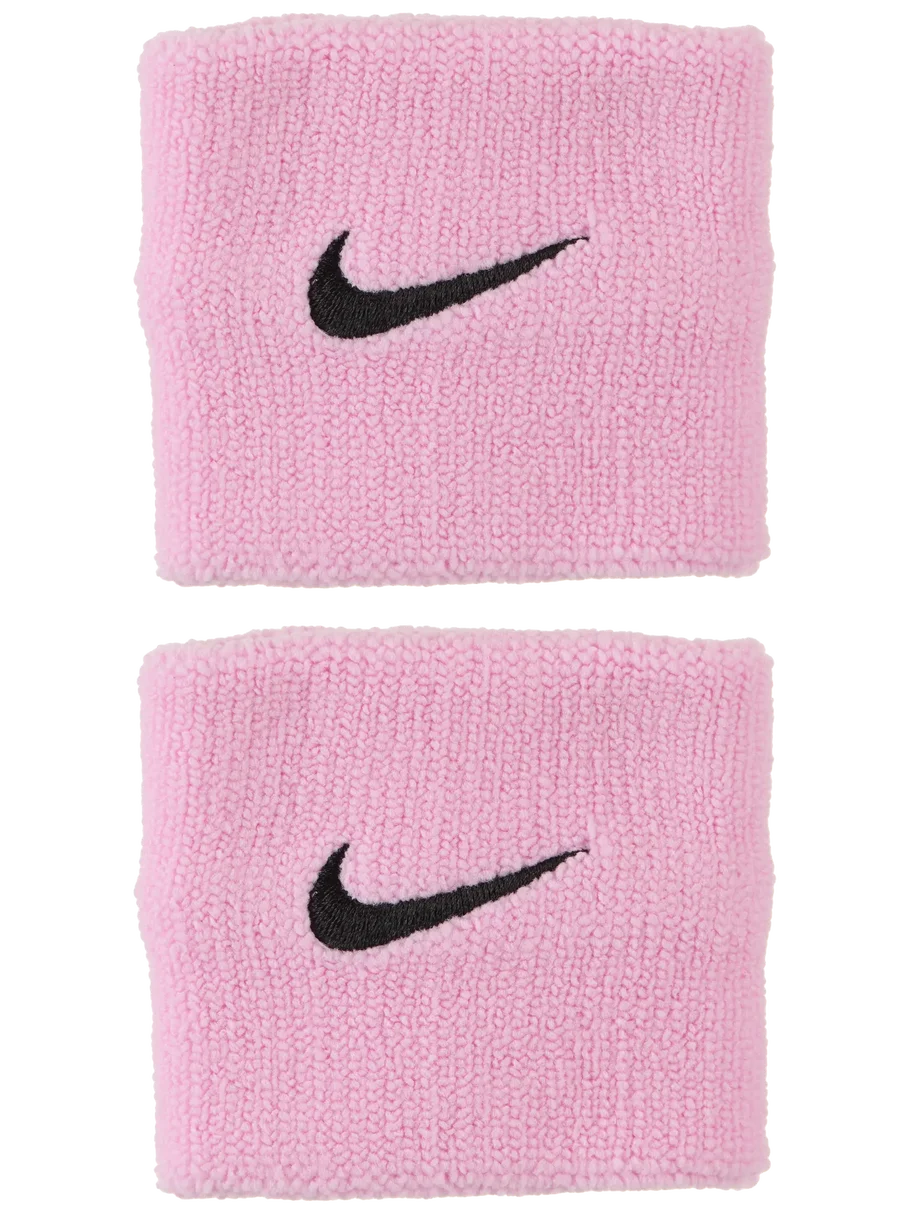 Nike Swoosh Premier Wristbands x 2 Pink Rise