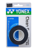 Yonex Clean Grap Tennis Overgrip - Black 3 pack