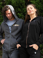 Softie Zip-Up Hoodie in Heather Gray