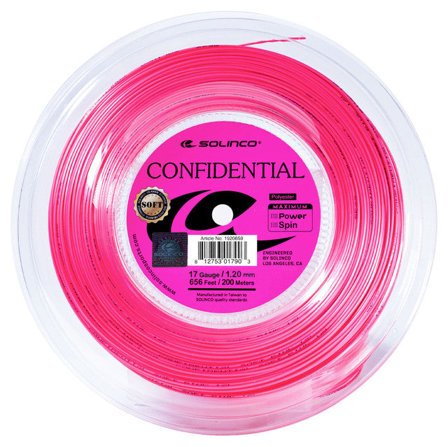 Solinco Confidential Soft 17/1.20 Pink REEL