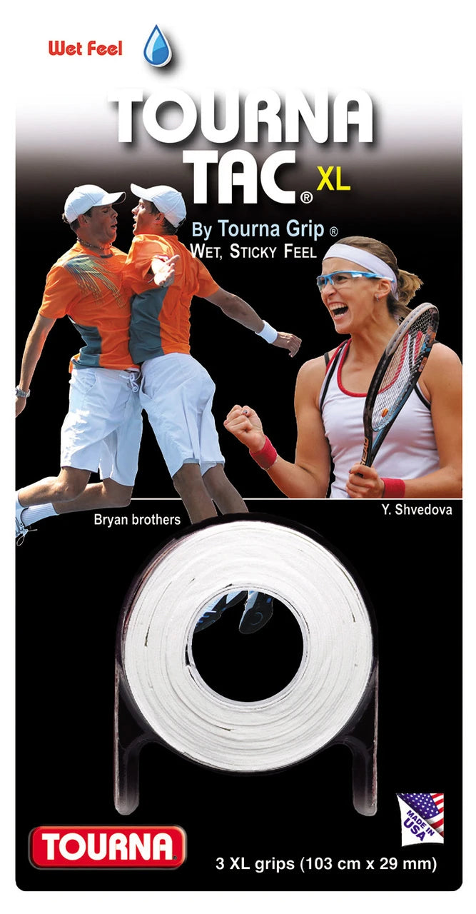 Tourna Tac XL White 3 Pack